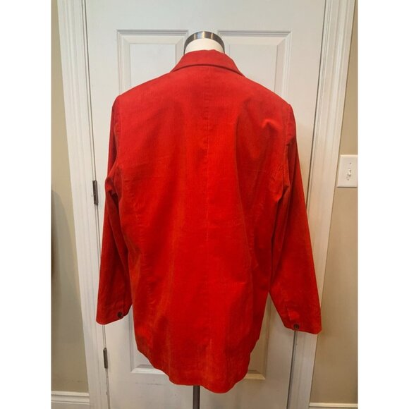 Boden Oxschott Red Thick Wale Corduroy Blazer Jacket, Size 16R US / 20R UK - Picture 6 of 10